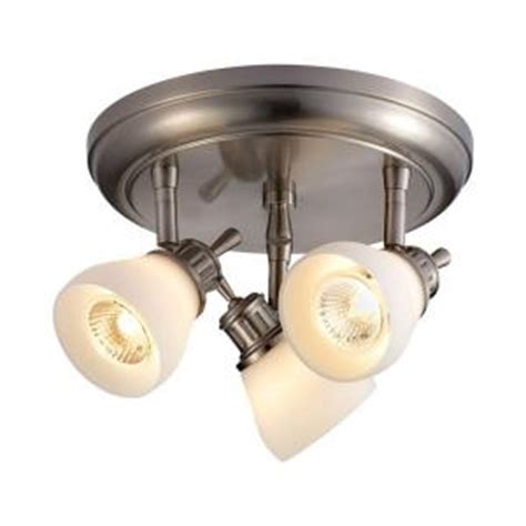 If you find this home depot kitchen lights article useful, you can share it on. Hampton Bay 3-Light Satin Nickel Directional Ceiling Track ...