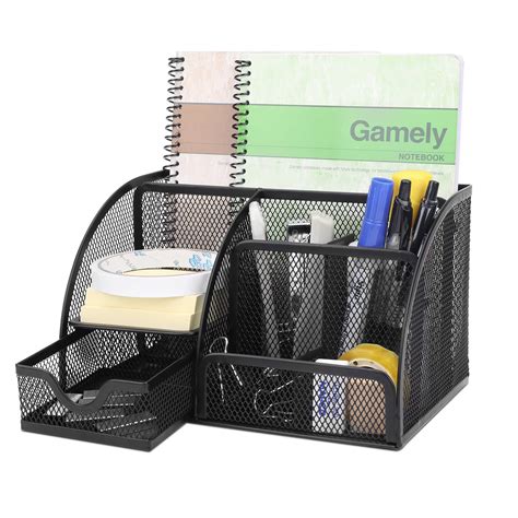 Desk Organizer Accessories Desktop Tabletop Sorter Shelf Pencil Holder