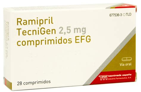 Ramipril Tecnigen 2 5 Mg Comprimidos Efg 28 Comprimidos Precio 2 50€