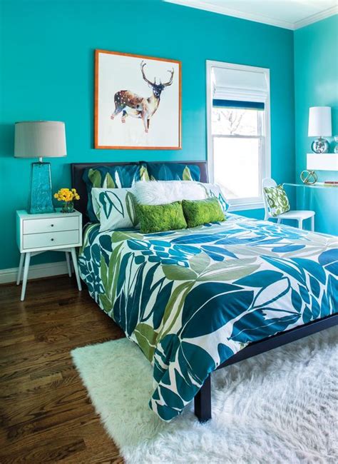 40 Bold Turquoise Bedroom Decor Ideas Digsdigs 45 Off