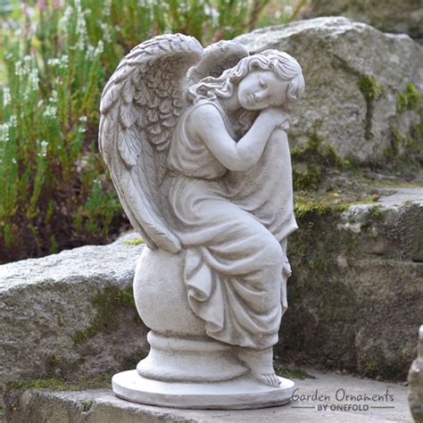 Sleeping Angel Memorial Statue Garden Ornament Onefold Ltd