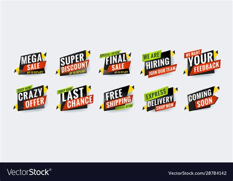 Promotional Concept Templates For Banner Website Vector Image