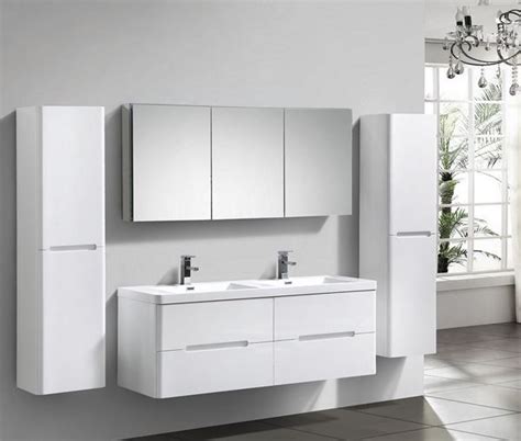 Bathroom furniture retailers in cape town: Venice WHITE Trendy Double Bathroom Cabinet 1500 Mm L ...