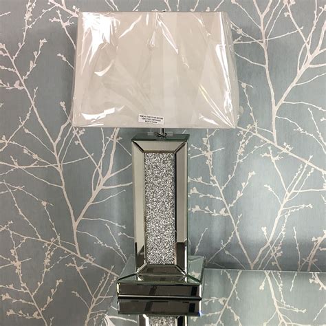 Diamond Glitz Mirrored Bricks Table Lamp 17 Picture Perfect Home