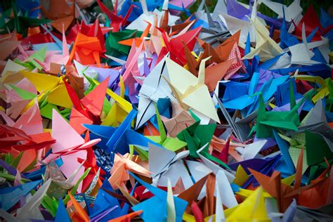 The Rising Sky Thousand Origami Cranes