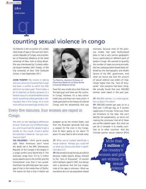 Pdf Counting Sexual Violence In The Congo