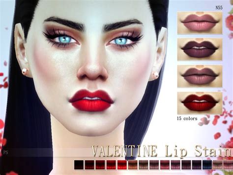 Velvety Lipstick In 15 Different Colors Found In Tsr Category Sims 4