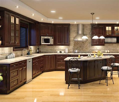 Image result for chocolate cabinets countertop and backsplash ideas
