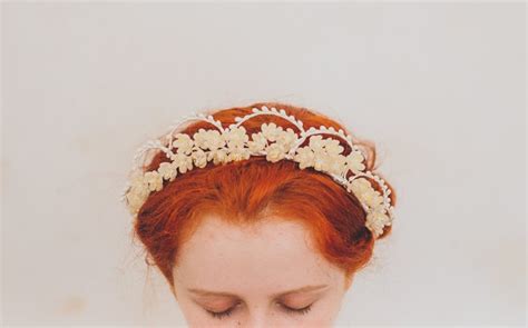 Beautiful Vintage Wax Flower Crowns Chic Vintage Brides