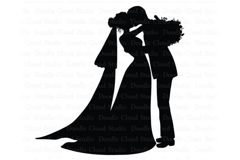 Kiss Bride And Groom Svg Wedding Couple Svg Files For Etsy Australia