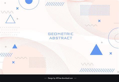 Abstract Background Template Flat Geometric Shapes Vectors Images