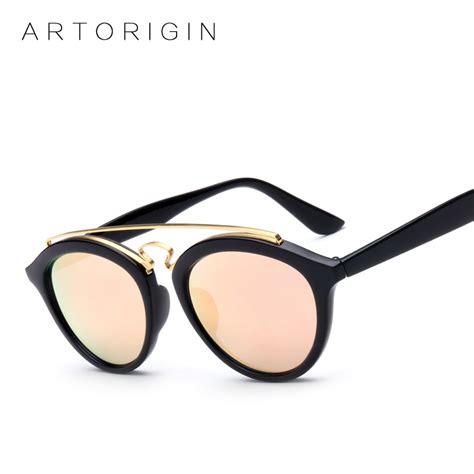 Artorigin Ladies Sunglasses Women Brand Designer Double Bridge Gatsby Style Sun Glasses Mirror