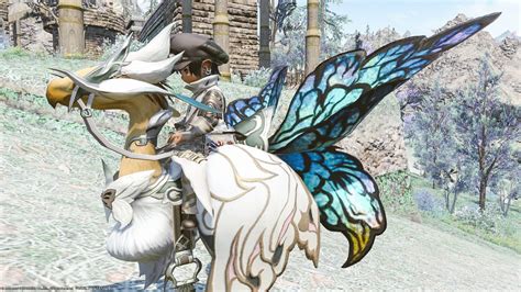 Chocobo Armor Titania Barding With Beautiful And Cute Big Butterfly