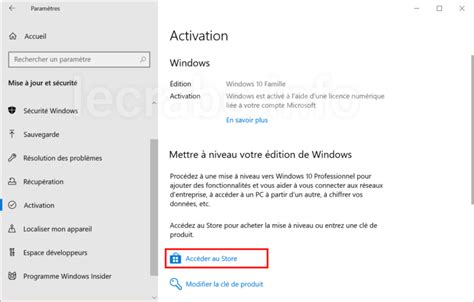 Passer De Windows 10 Famille à Professionnel Le Crabe Info