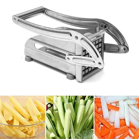 Walfront French Fry Cutter Stainless Steel Potato Chipper Vegetable