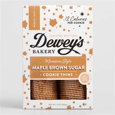Dewey S Bakery Maple Brown Sugar Cookie Thins By World Market Brown