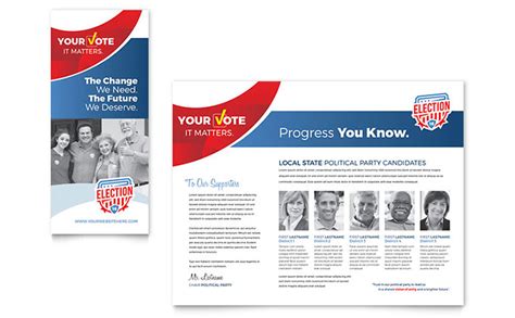 But at home support for him remains high. Election Brochure Template - Word & Publisher