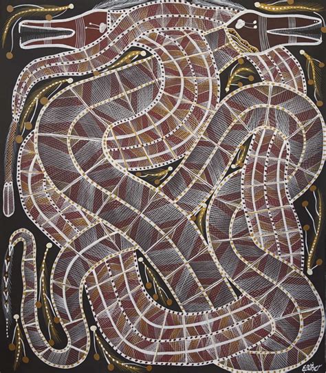 Aboriginal Rainbow Serpent Art Japingka Aboriginal Art Gallery