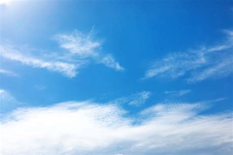 Download A Beautiful Blue Sky On A Sunny Day In Spring
