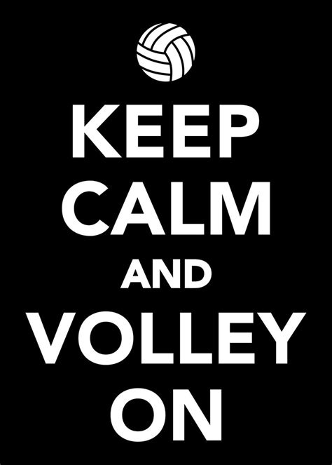 Keep Calm And Volley On Vo Poster By Designzz Displate