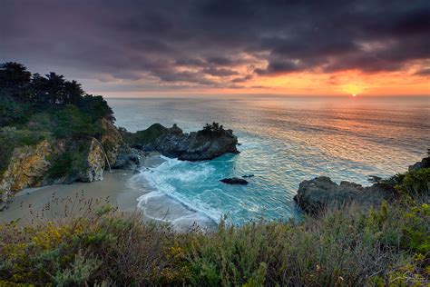 Big Sur Sunset Mcway Fall Landscape And Rural Photos Don Smith