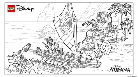 44+ free printable disney moana coloring pages background. Moana Moanas Ocean Adventure Lego Disney Coloring Pages ...
