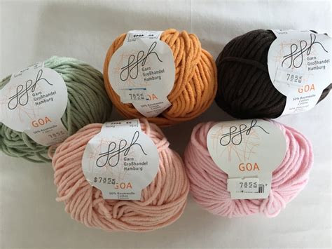 Ggh Goa Bulky Weight Cottonacrylic Blend Yarn 5 Colors Etsy