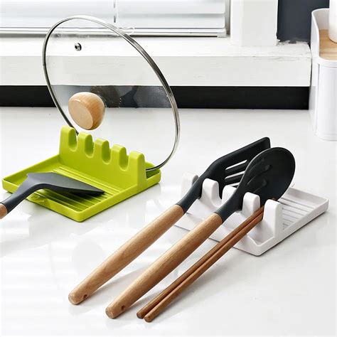 Cooking Utensil Rest Kitchen Organizer And Storage With Drip Pad