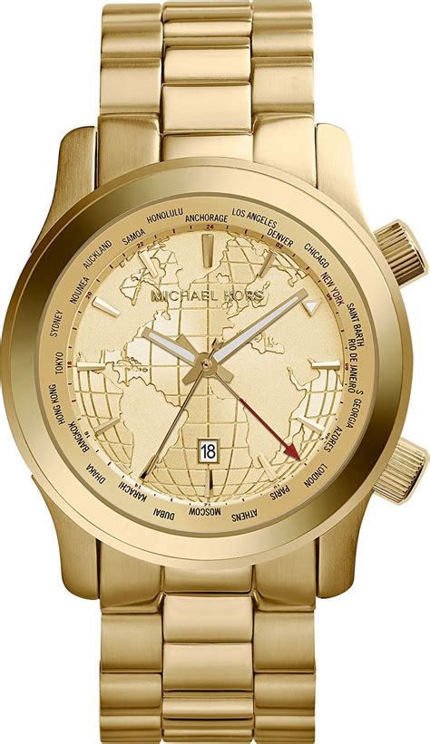 Descubrir 50 Imagen Michael Kors World Map Watch Thptnganamst Edu Vn