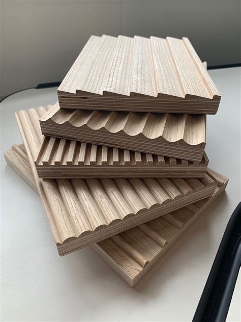 Fluted Samples Wall Panel Design Wood Paneling Interior Wall Design