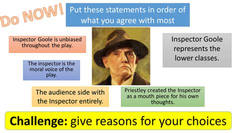 An Inspector Calls Inspector Goole Teaching Resources