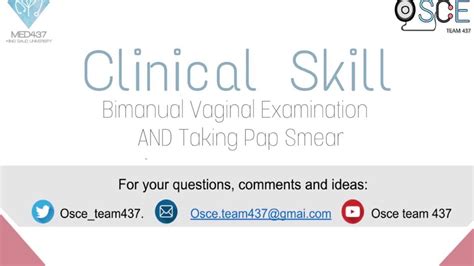 Reproductive Bimanual Vaginal Examination And Taking Pap Smear Youtube
