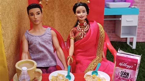 Barbie And Ken Morning Routine In The Bedroom Barbie Morning Routine In India Barbie And Ken