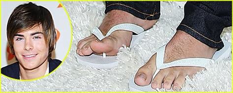 Zac Efron Has Hairy Feet Zac Efron Just Jared