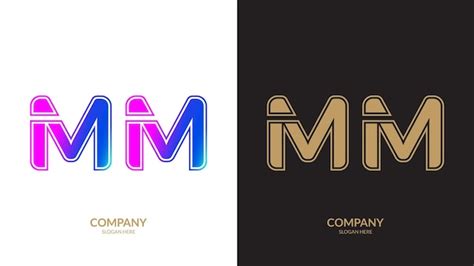 Premium Vector Letter Mm Logo Design Vector Template