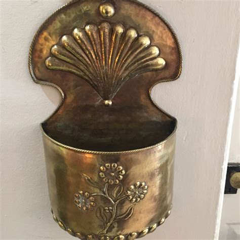 Brass Wall Pocket Boyds Antiques