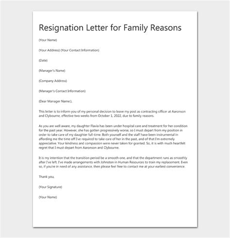 40 Best Resignation Letter Examples And Templates Word Pdf