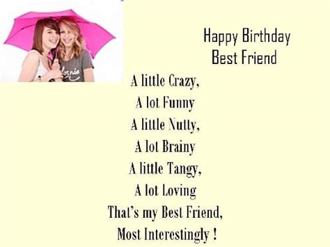 Happy birthday dear best friend, since you always think that being older is fun, i hope you see yourself in the mirror so you can laugh heartily. funny-love-sad-birthday sms: happy birthday wishes to best ...