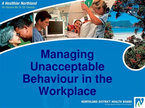 Ppt Managing Unacceptable Behaviour In The Workplace Powerpoint