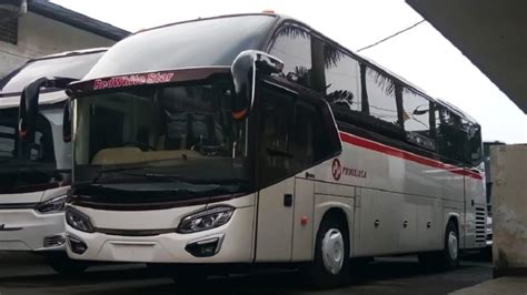 Sewa Bus Pariwisata Red White Star Murah Terpercaya Dewabus