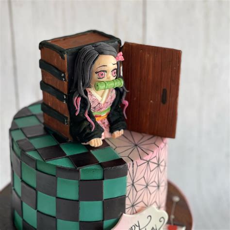 Cakestar Demon Slayer Cake With 3d Nezuko Handmade