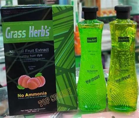 Grass Herbs Hair Color Gel Type Of Packaging Bottle Packaging Size