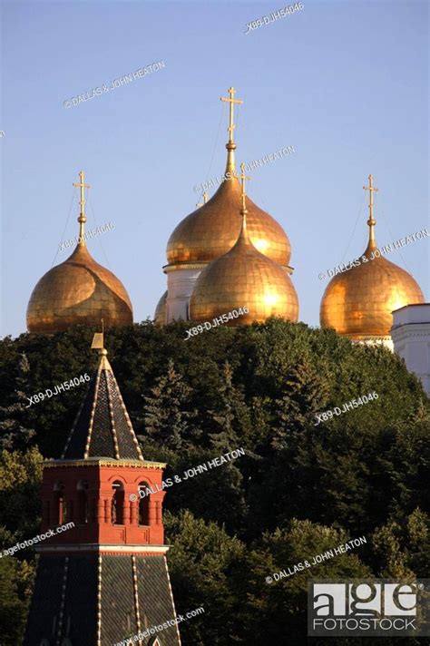 Russia Moscow The Kremlin The Assumption Cathedral Cathedral Of The