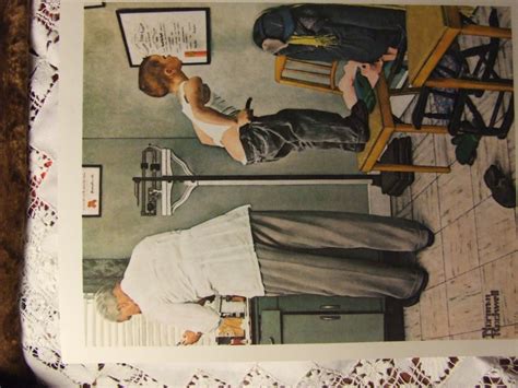 Norman Rockwell Picture Before The Shot Unframed 18