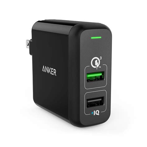 Anker 315w Dual Usb Wall Charger Powerport 2 With Quick Charge 30 For