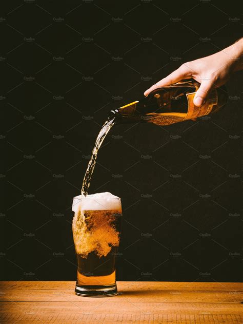 Pouring Beer Stock Photo Containing Beer And Beverage Food Images