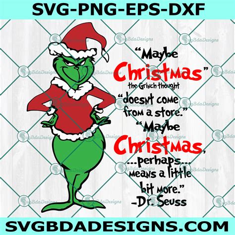 maybe christmas doesn t come from a store maybe christmas perhaps means a little bit more svg