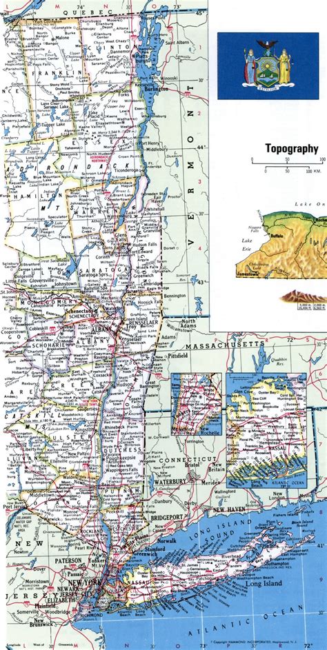 New York Map With Countiesfree Printable Map Of New York Counties And