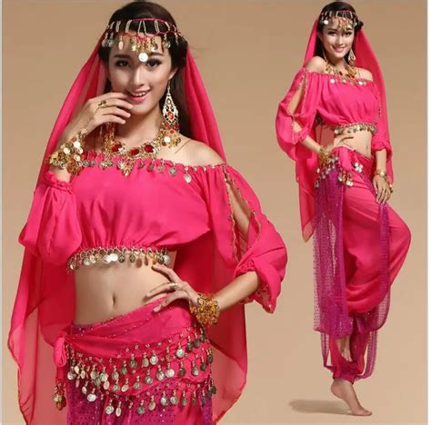 Stage Performance Woman Belly Dance Costume Bollywood Gypsy Costumes Women Belly Dance India