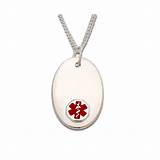Photos of Sterling Silver Medical Alert Necklace